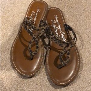 Cheetah print sandals